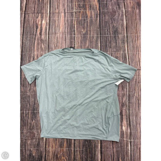Athletic Top Short Sleeve By Lululemon In Green, Size: 10