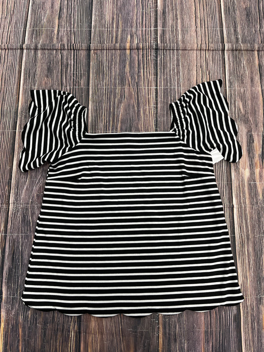 Black & White Top Short Sleeve Banana Republic, Size S