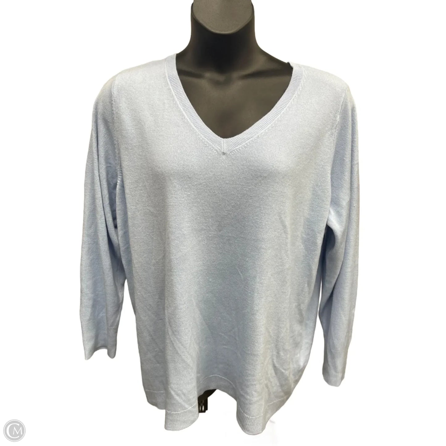 Sweater By Croft And Barrow In Blue, Size: 2x