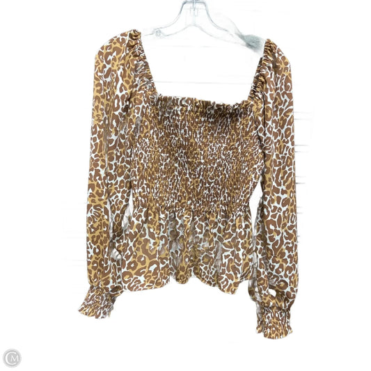 Top Long Sleeve Designer By Lilly Pulitzer In Animal Print, Size: M