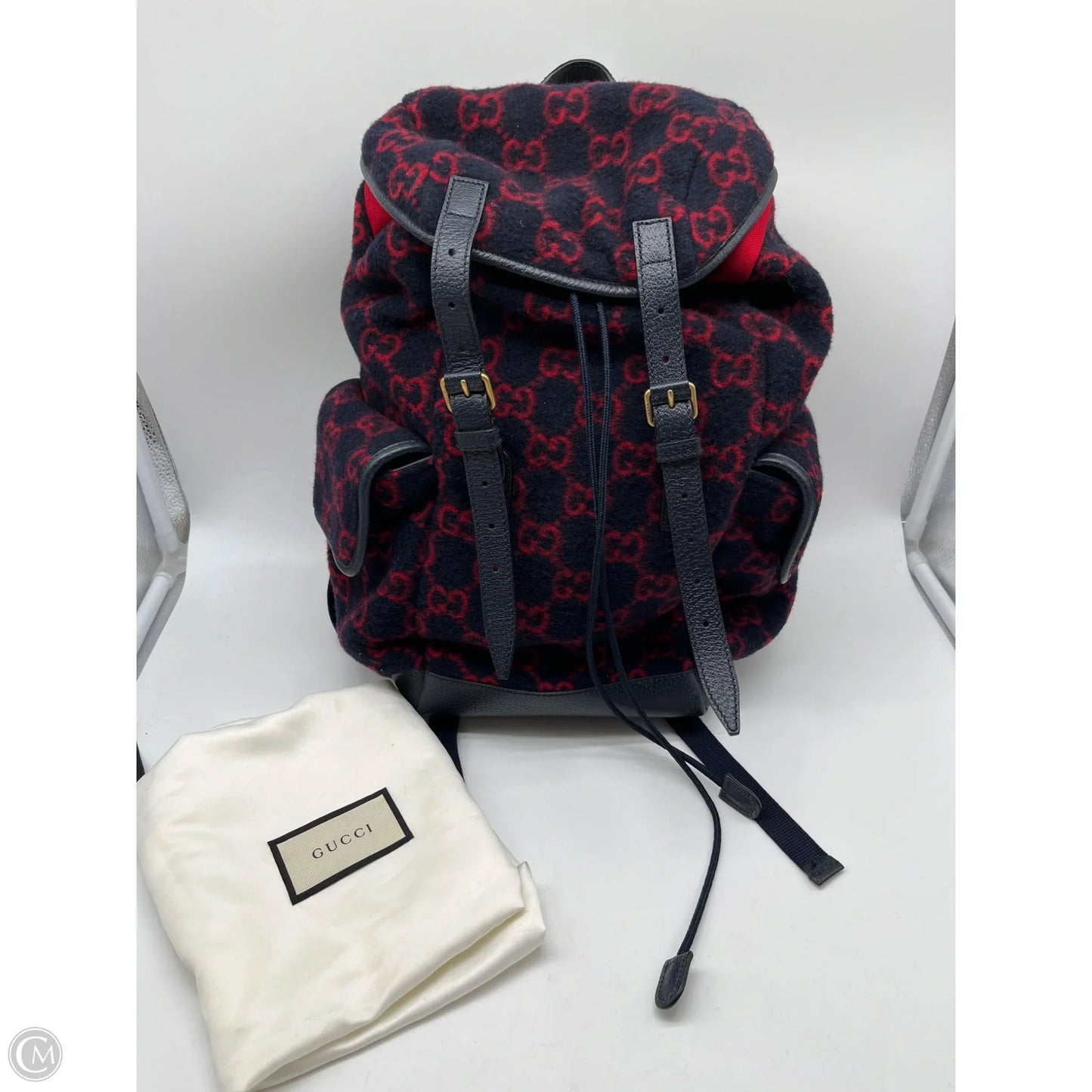 Backpack Luxury Designer By Gucci, Size: Medium