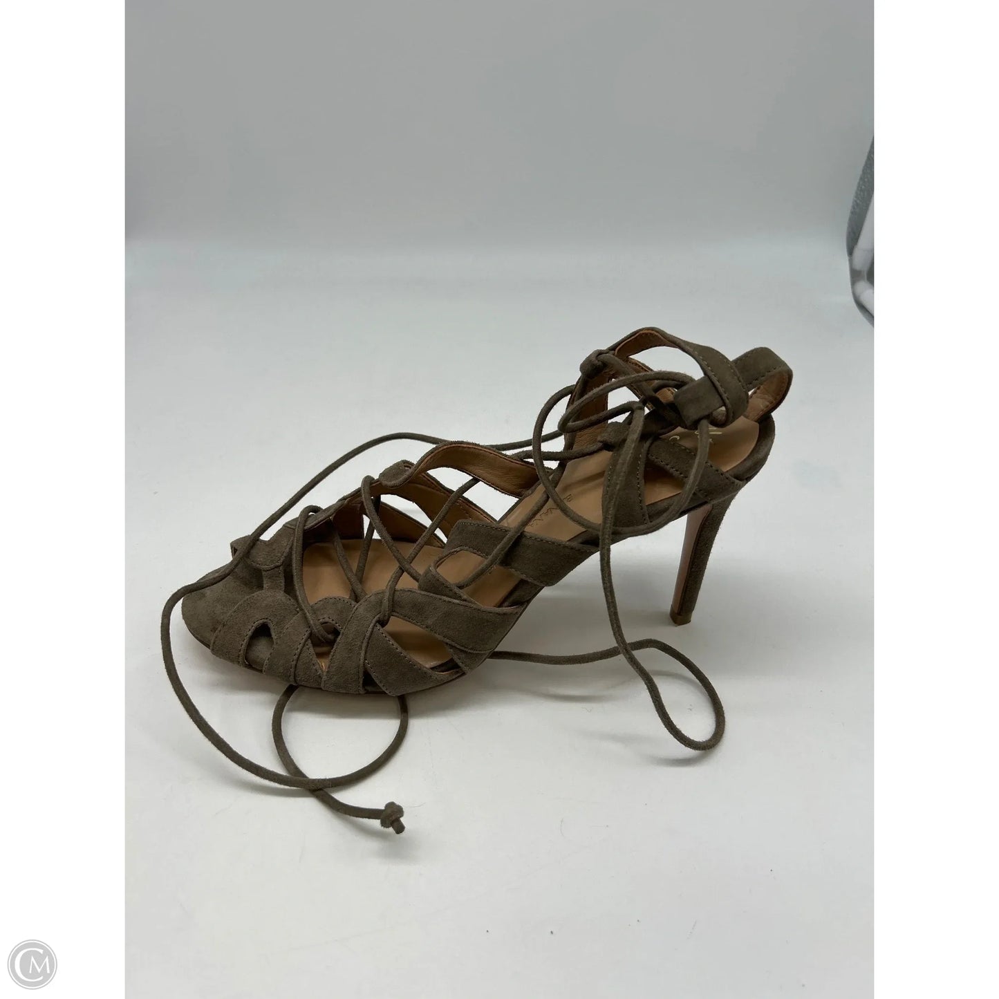Sandals Heels Stiletto By Banana Republic In Green, Size: 9.5