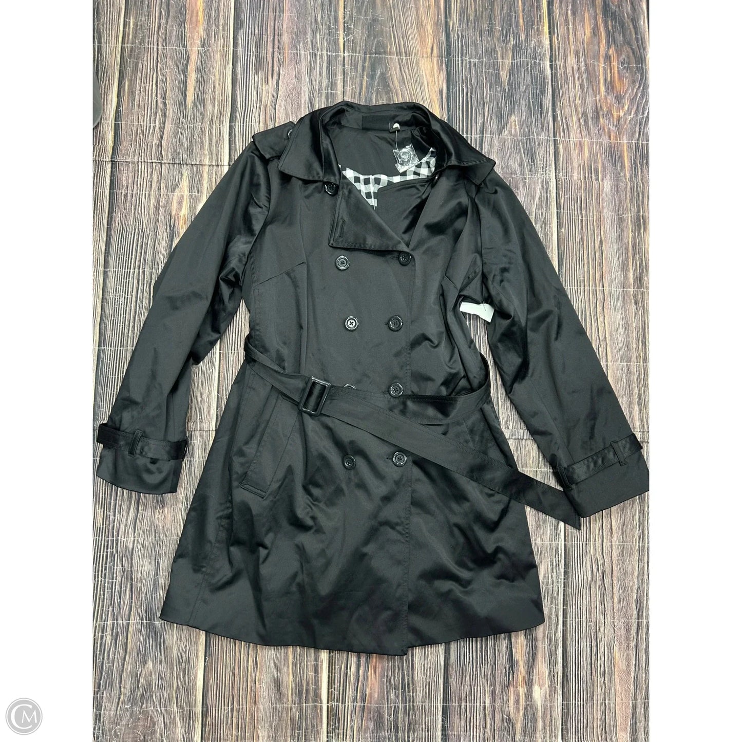 Coat Peacoat By Joan Rivers In Black, Size: L