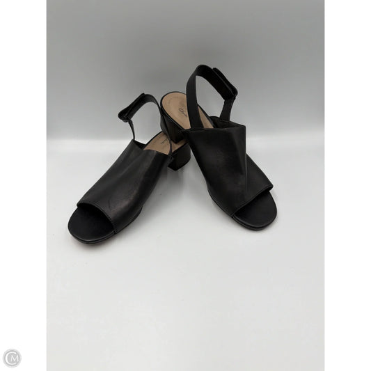 Sandals Heels Block By Clarks In Black, Size: 7.5