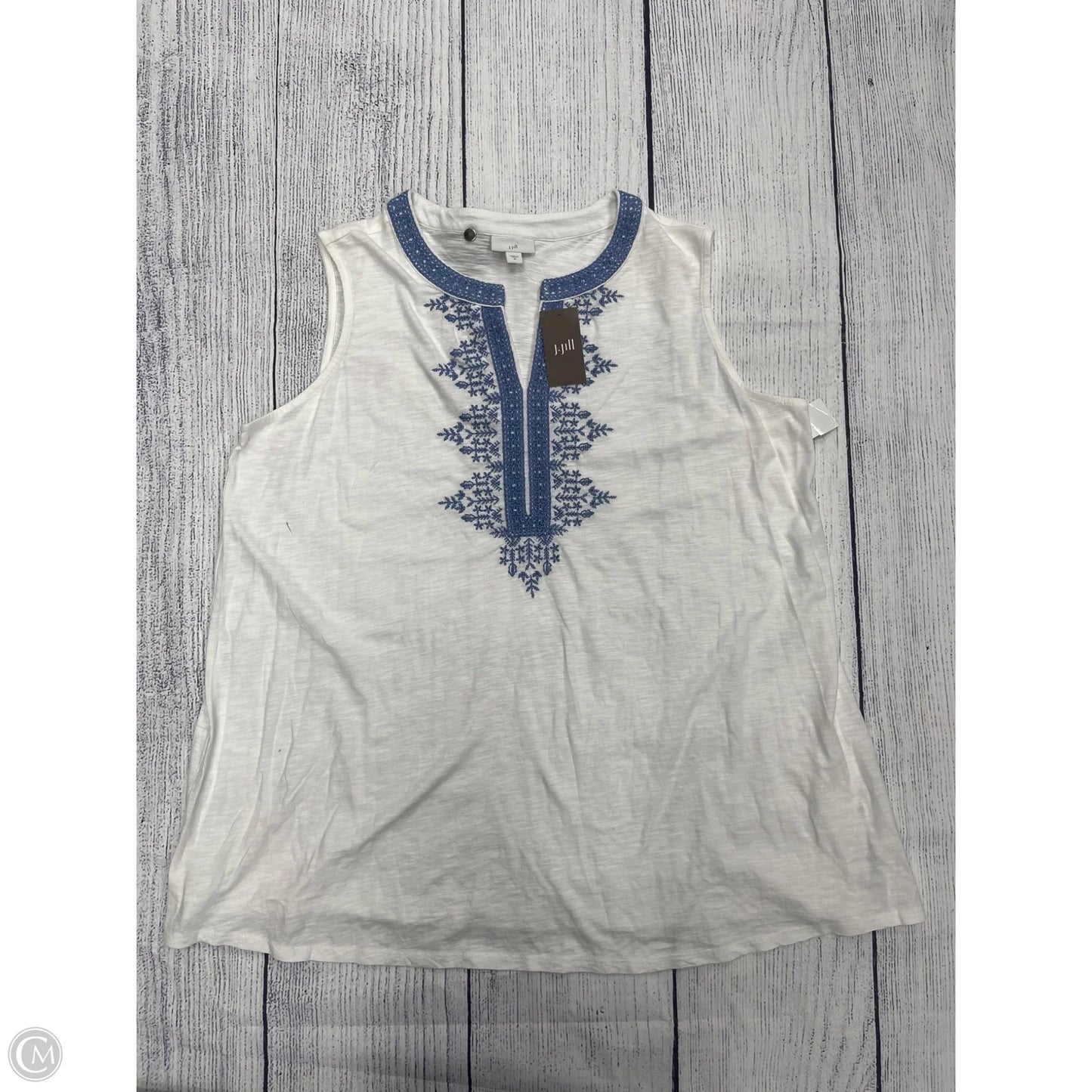 Tank Top By J. Jill In White, Size: Xl