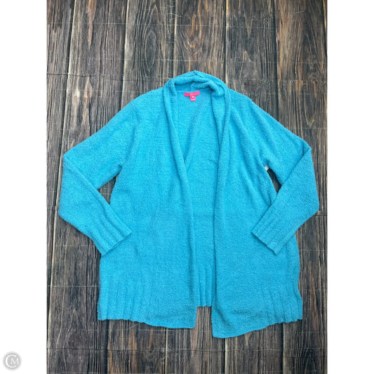 Sweater Cardigan Designer By Lilly Pulitzer In Blue, Size: 1x
