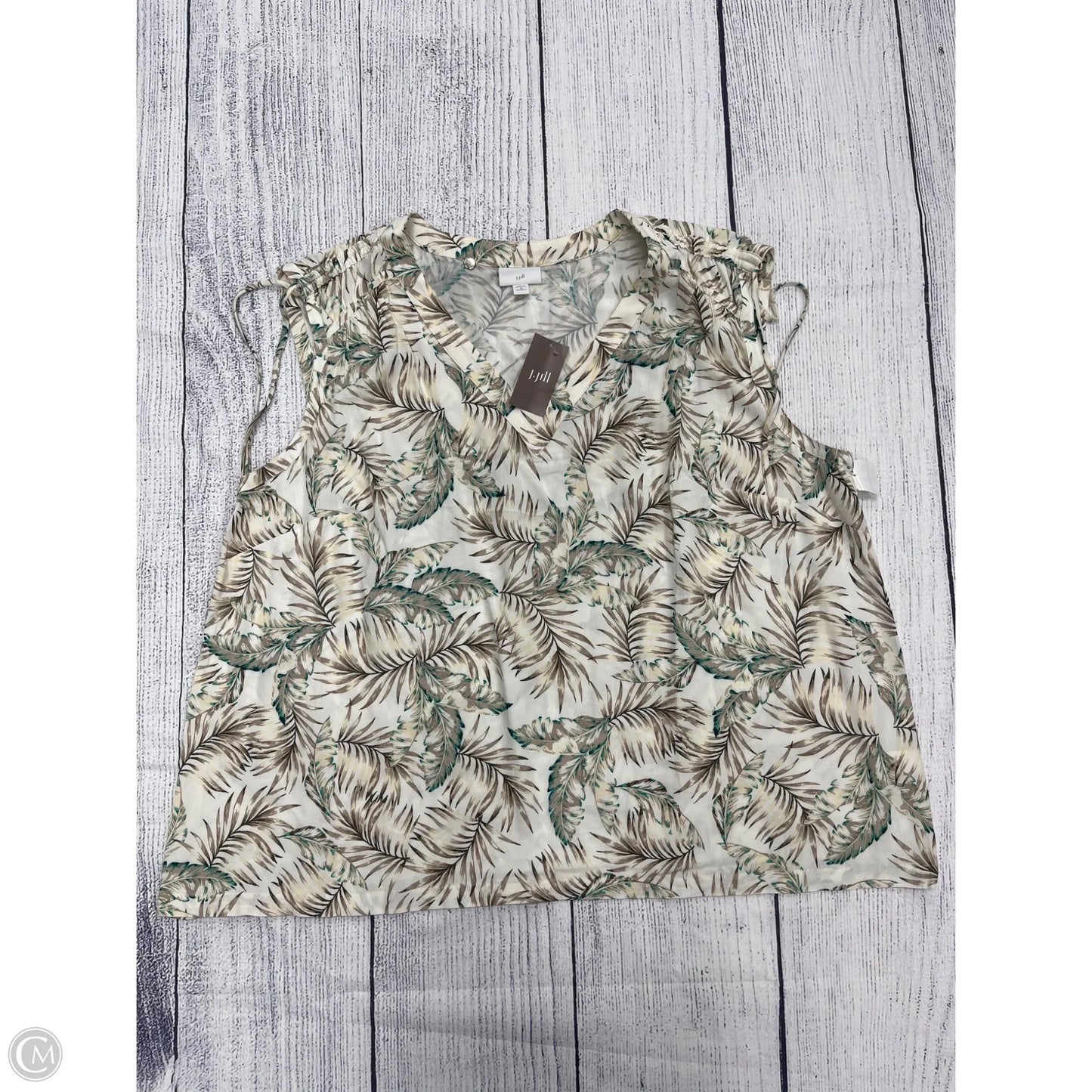 Tank Top By J. Jill In Cream, Size: 3x