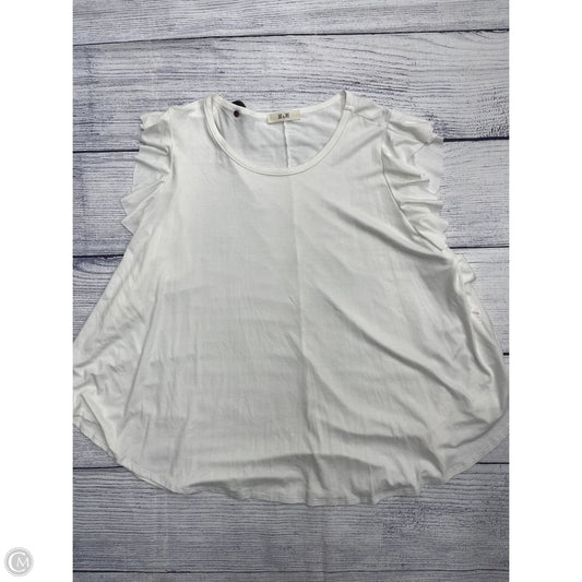 Top Sleeveless By Clothes Mentor In White, Size: 2x