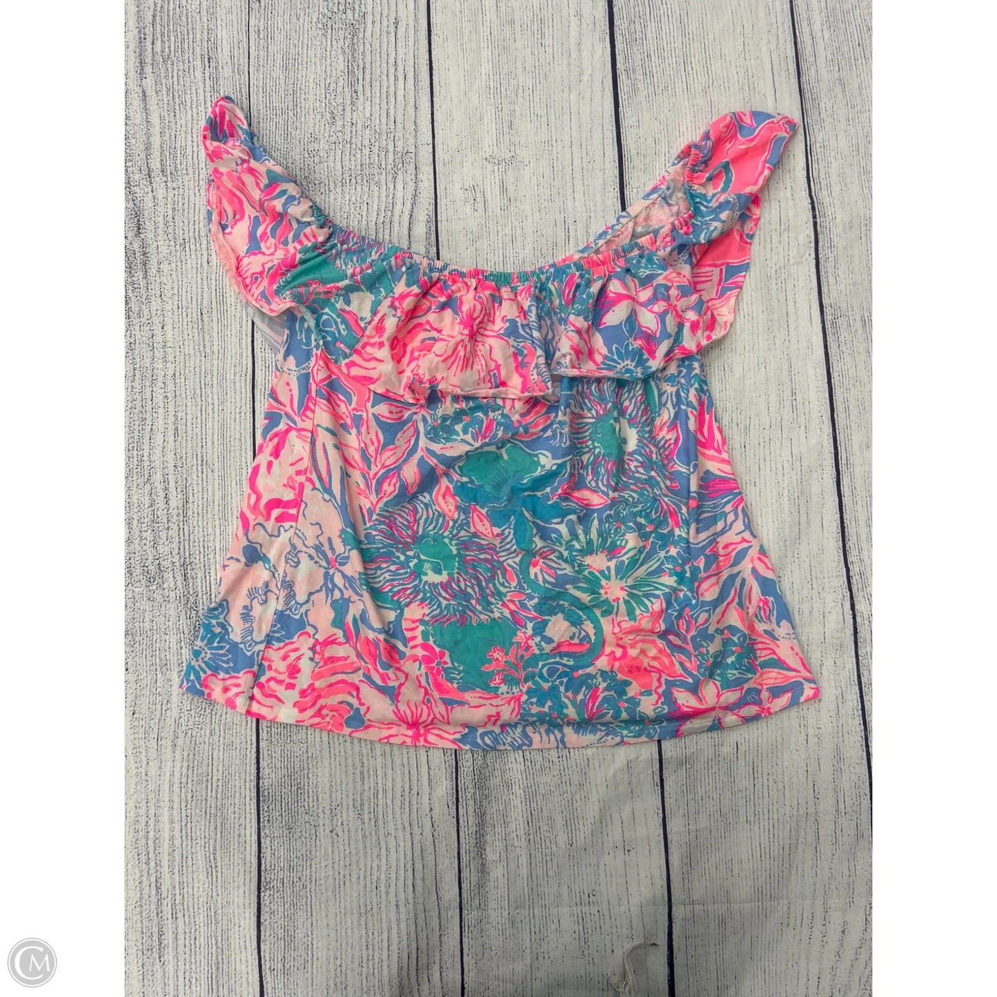 Top Sleeveless Designer By Lilly Pulitzer In Pink, Size: Xl