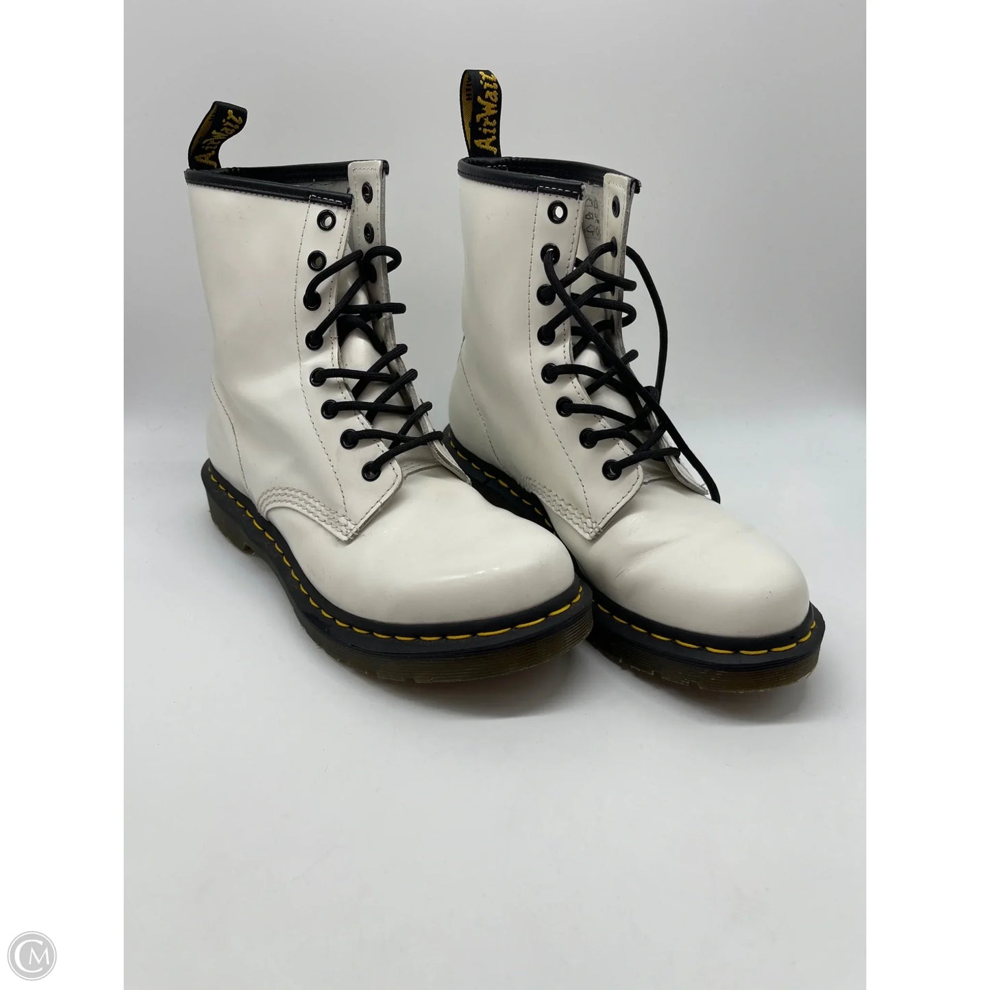 Boots Combat By Dr Martens In White, Size: 9