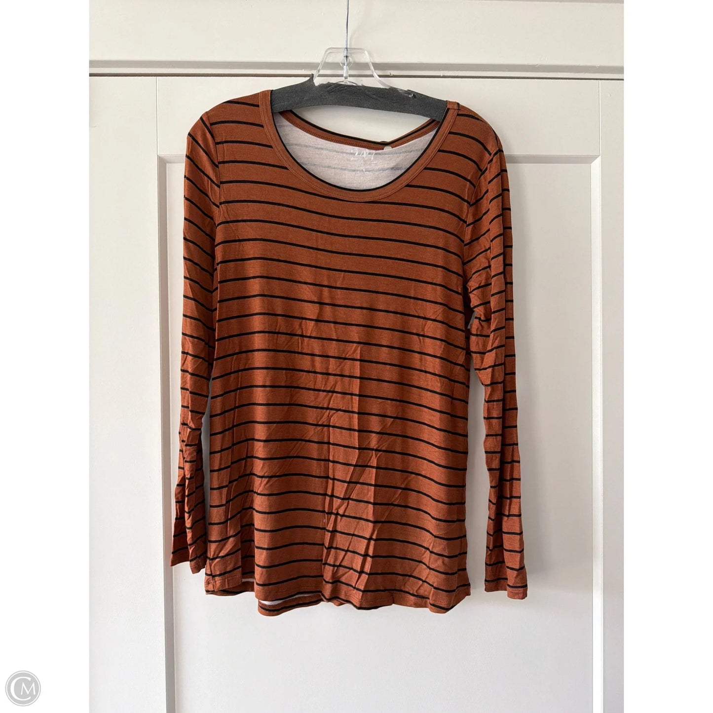 Top Long Sleeve By Maurices In Brown, Size: S