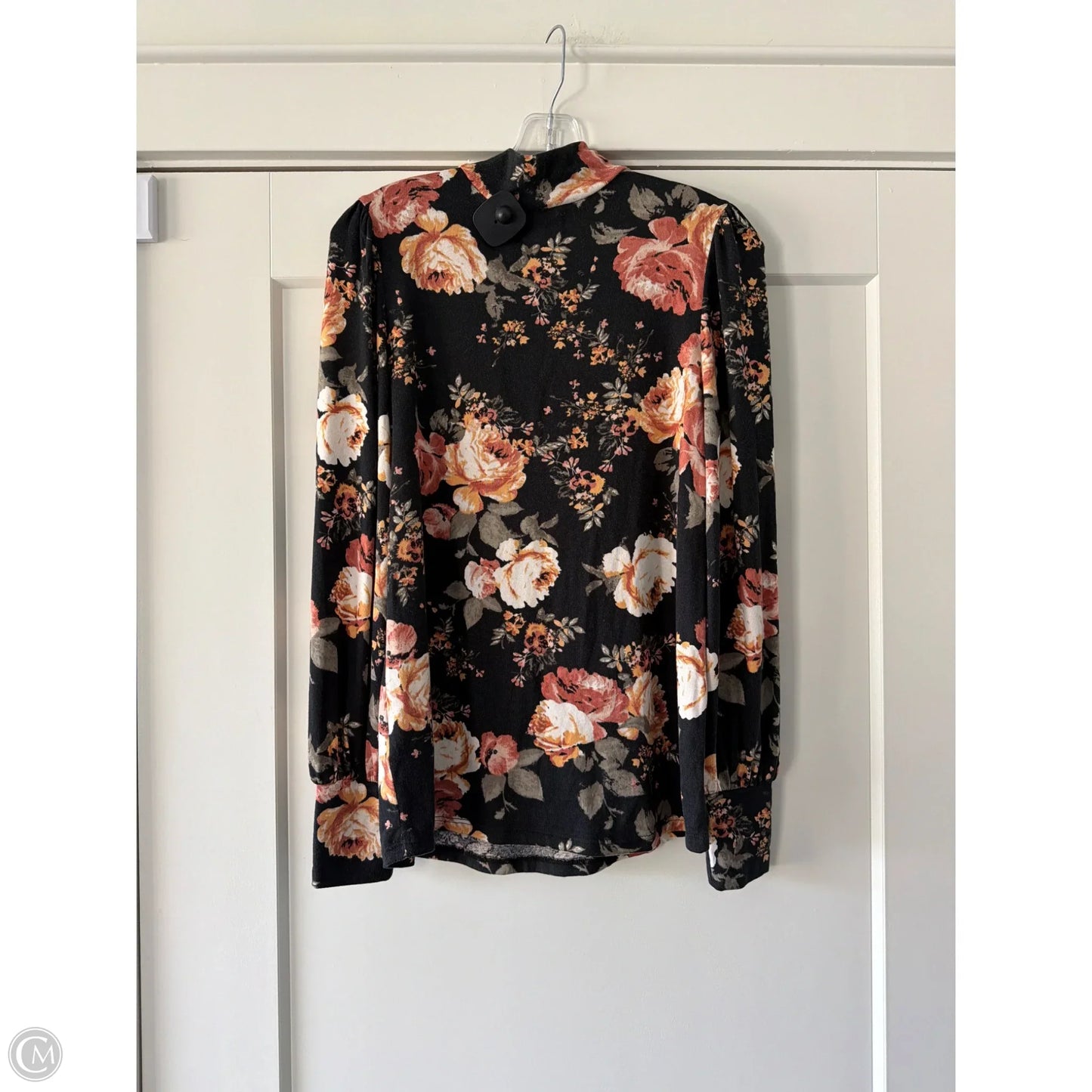 Top Long Sleeve By Maurices In Floral Print, Size: S