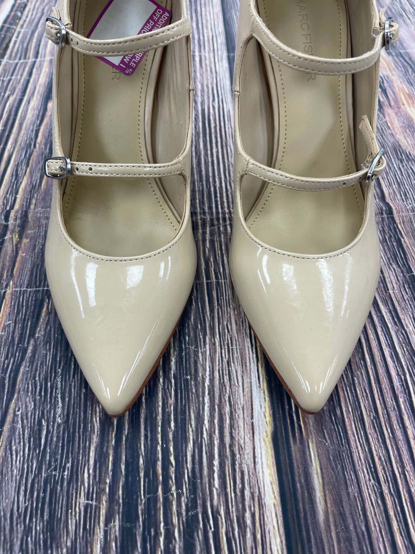 Tan Shoes Heels Stiletto Marc Fisher, Size 7.5