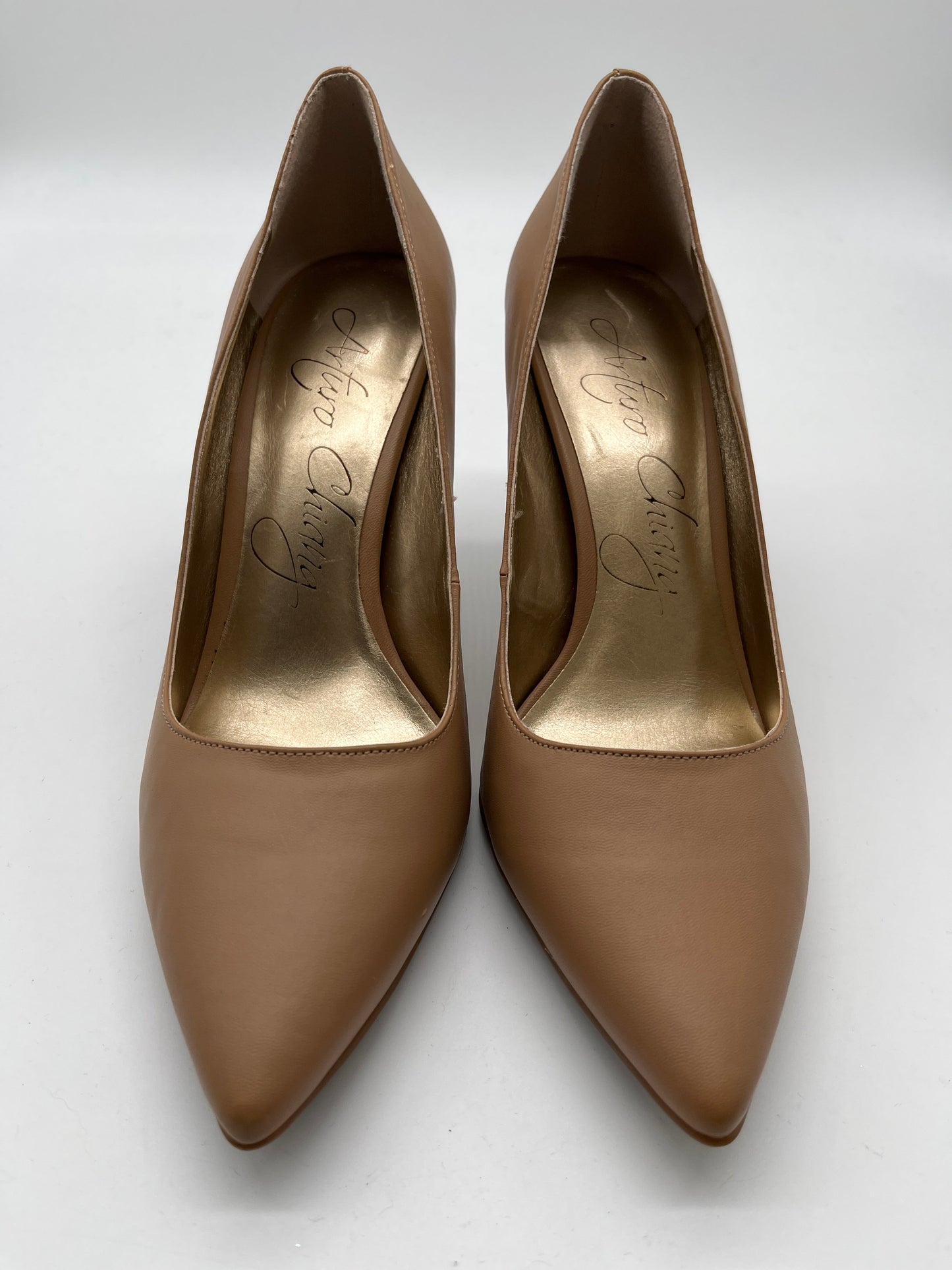 Brown Shoes Heels Stiletto Arturo Chiang, Size 7.5