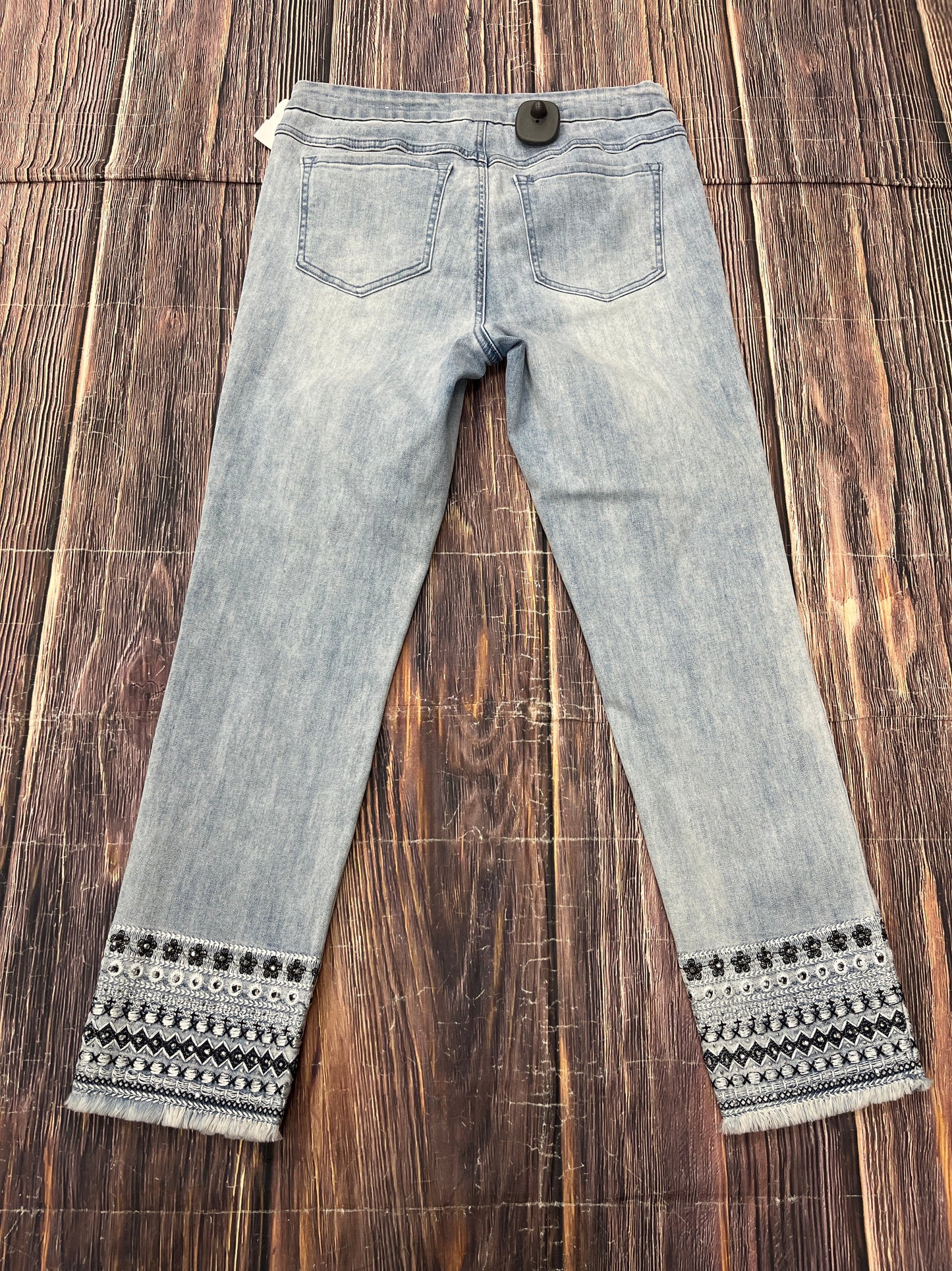 Jeans Skinny By Tribal In Blue Denim, Size: 6