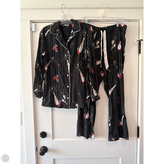Pajamas 2pc By Soma In Black, Size: L