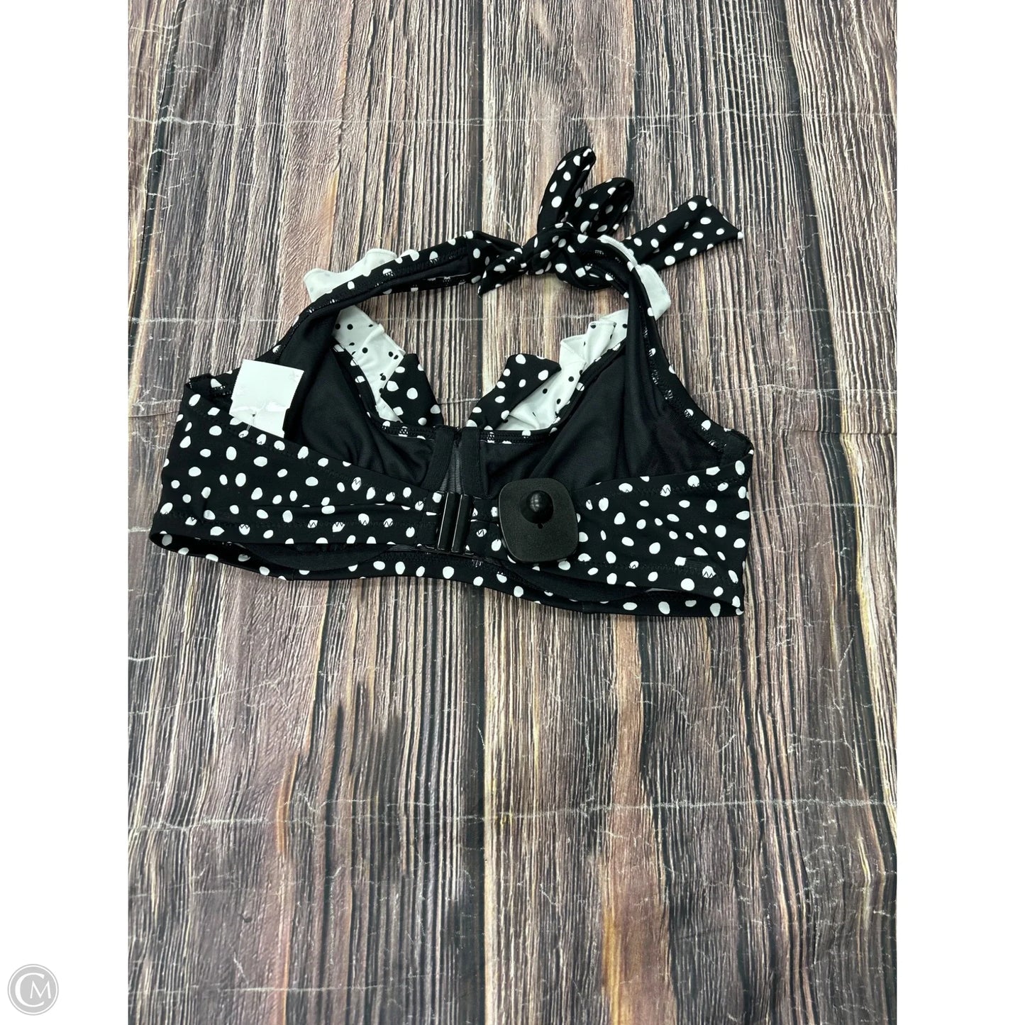 Swimsuit Top By Clothes Mentor In Black, Size: L