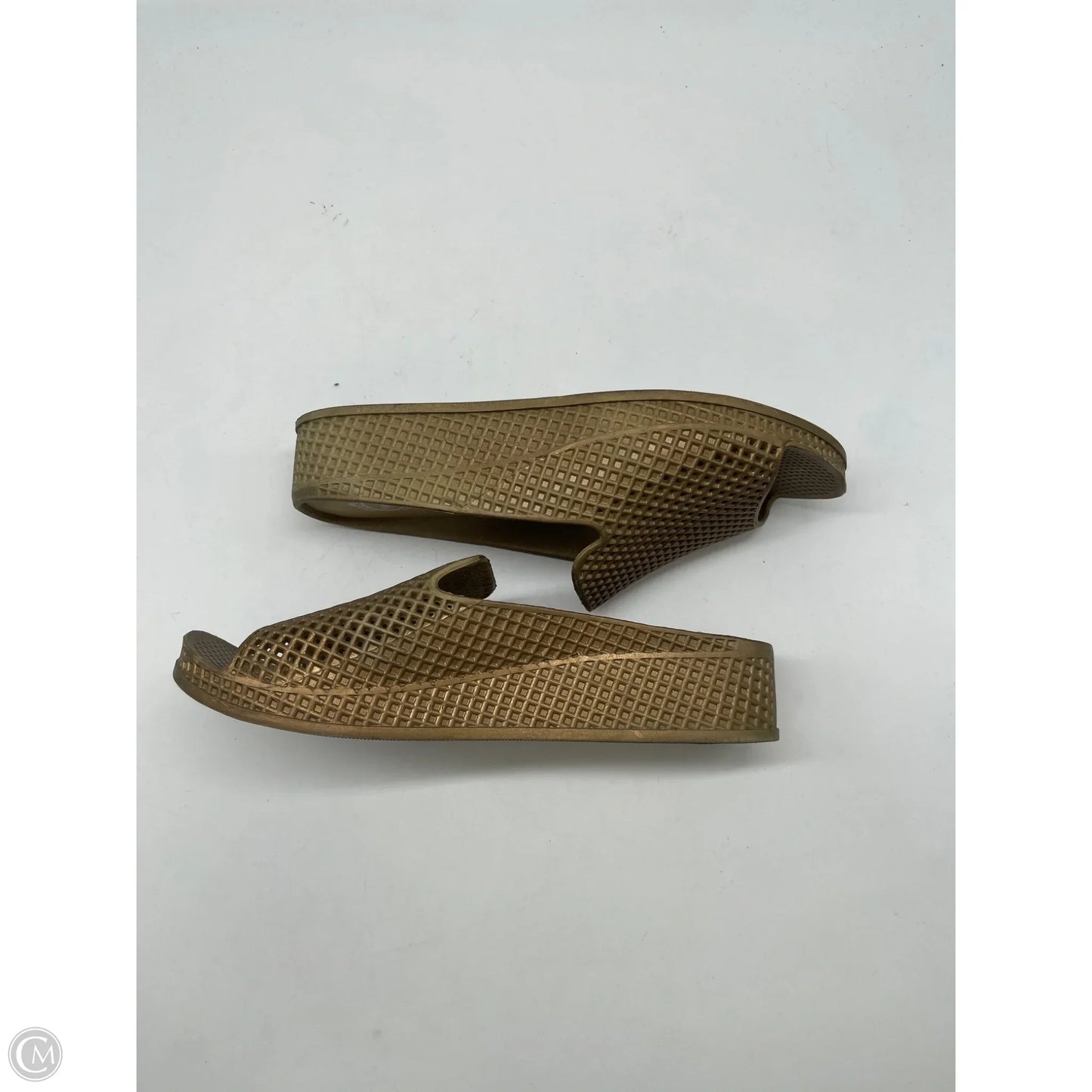 Sandals Heels Wedge By Jeffery Campbell In Gold, Size: 9