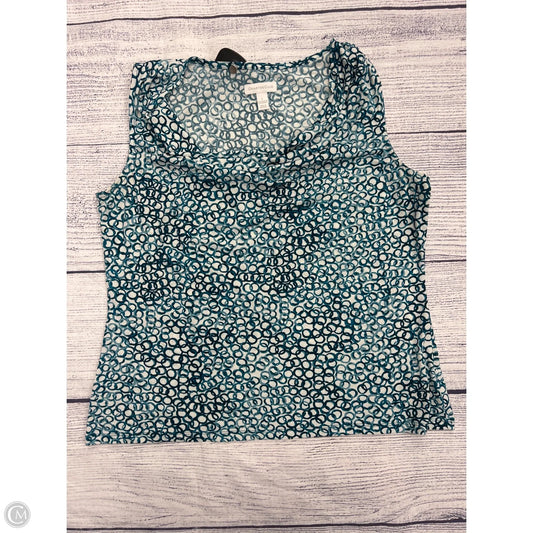 Top Sleeveless By Charter Club In Blue, Size: L