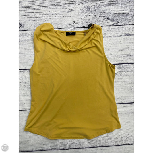 Top Sleeveless By Tahari By Arthur Levine In Yellow, Size: Sp