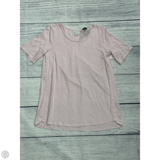 Top Short Sleeve By J. Jill In Pink, Size: Xs