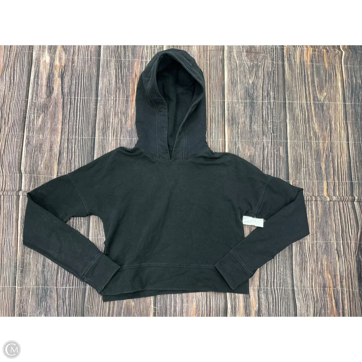 Athletic Sweatshirt Hoodie By Lululemon In Black, Size: S