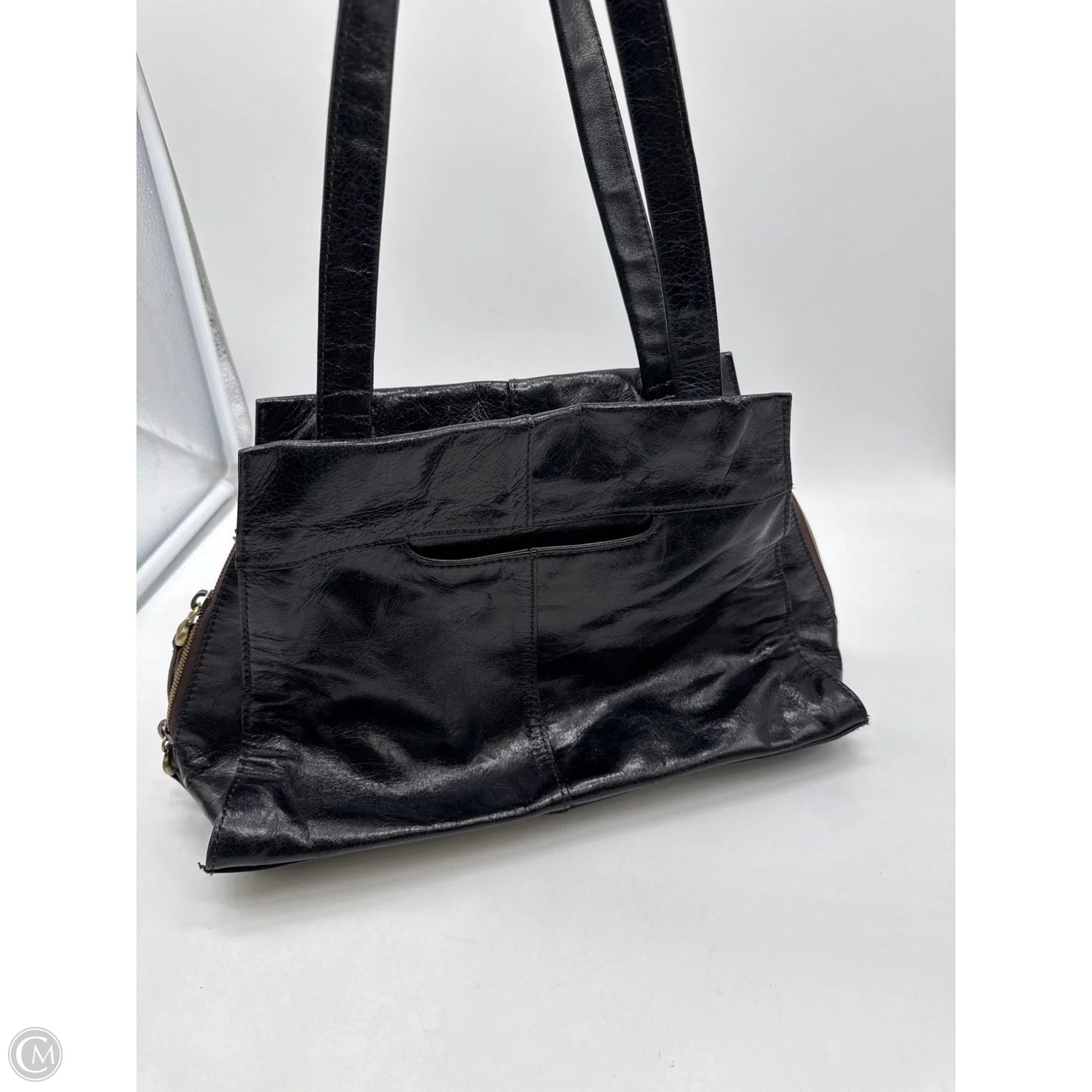 Handbag Leather By Hobo Intl, Size: Large
