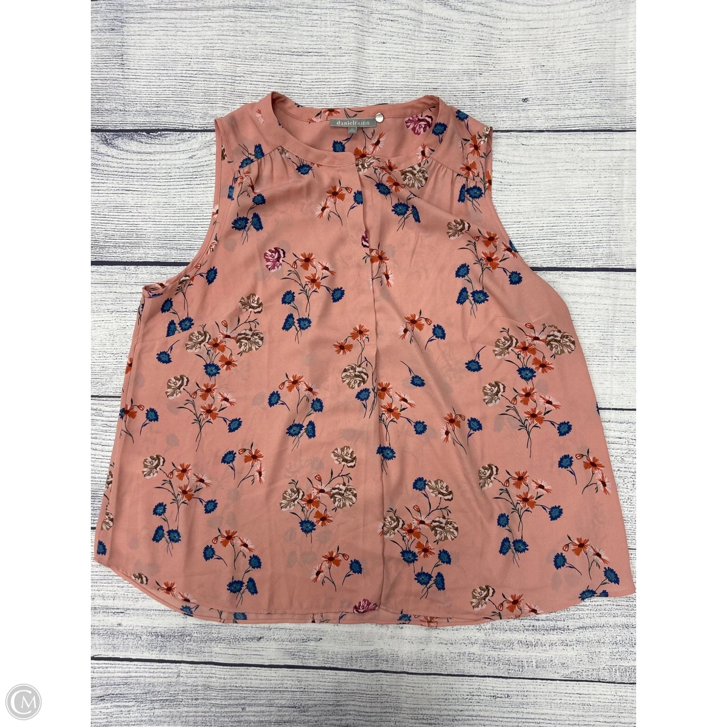 Top Sleeveless By Daniel Rainn In Pink, Size: 2x