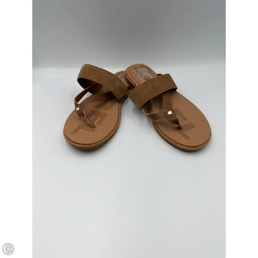 Sandals Flats By Sorel In Tan, Size: 6