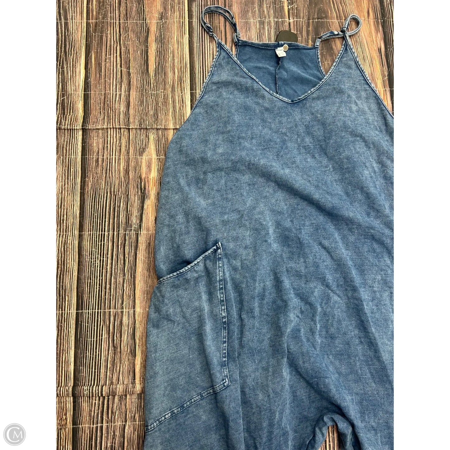 Jumpsuit By Clothes Mentor In Blue, Size: 1x