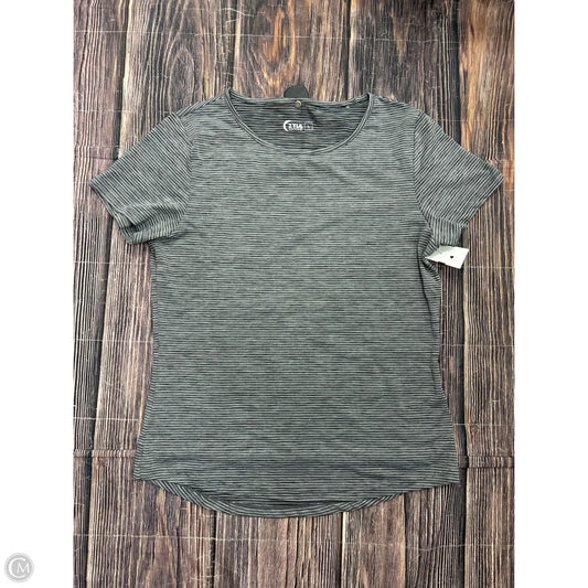 Athletic Top Short Sleeve By Zyia In Grey, Size: L
