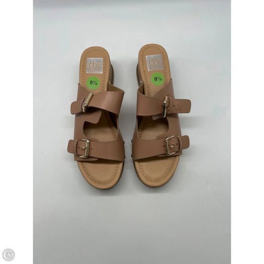 Sandals Heels Platform By Dolce Vita In Tan, Size: 9.5