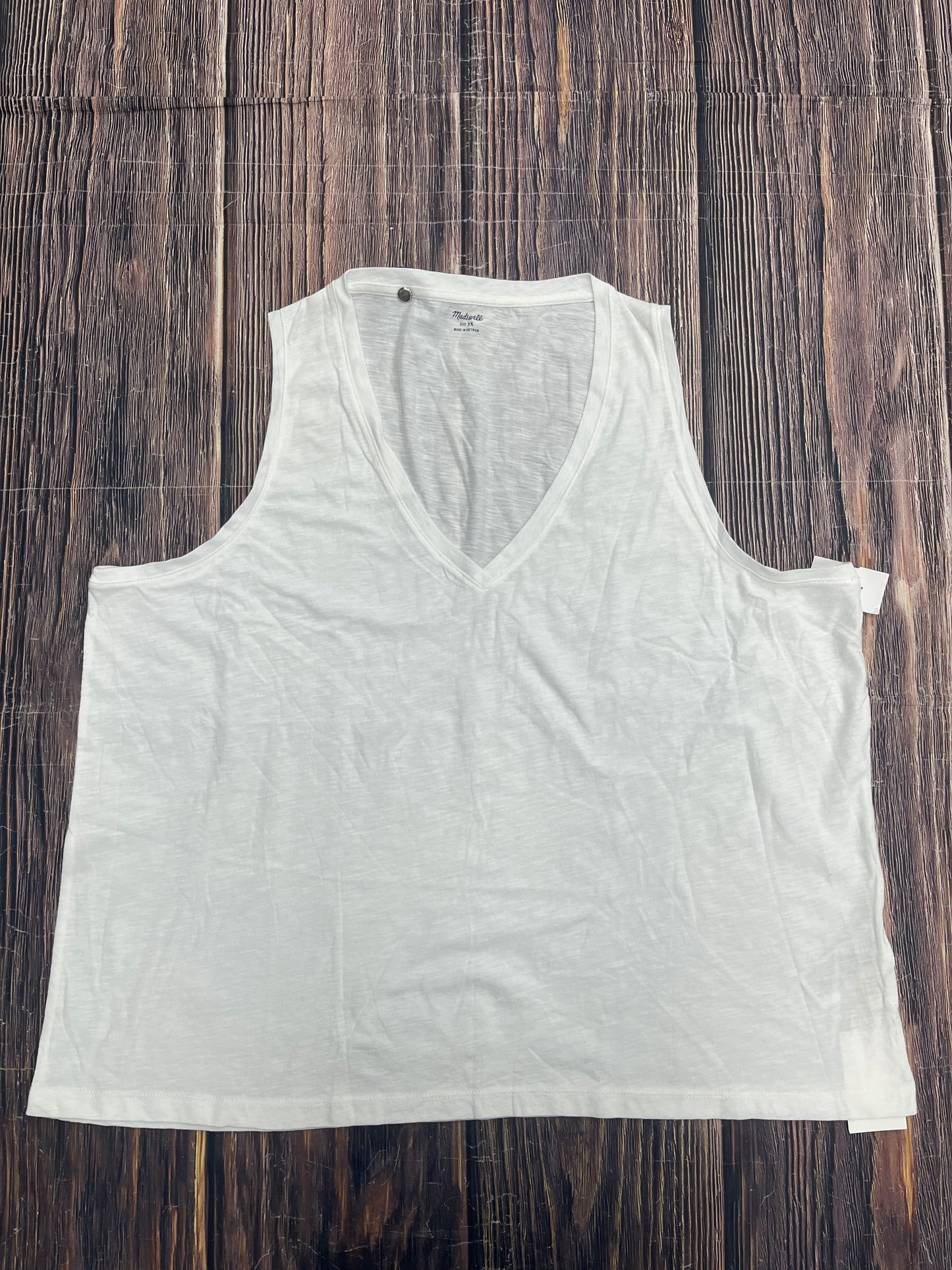 White Top Sleeveless Madewell, Size 3x