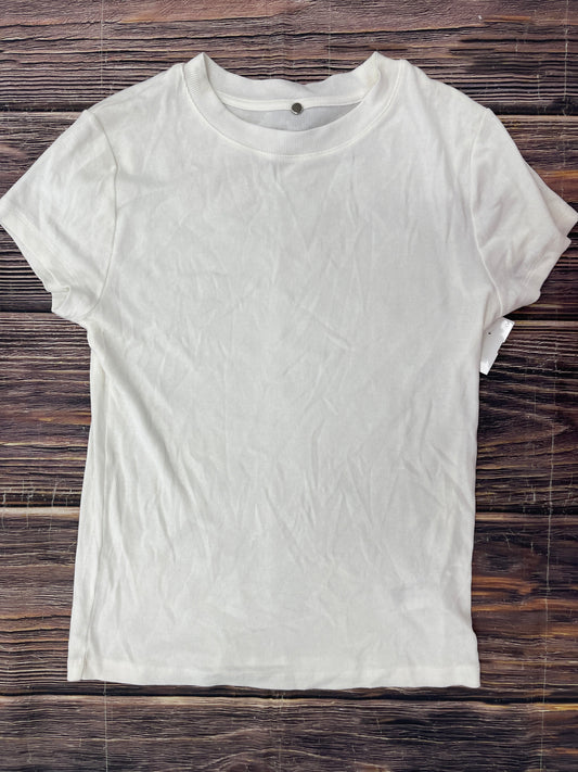 White Top Short Sleeve Basic A New Day, Size L