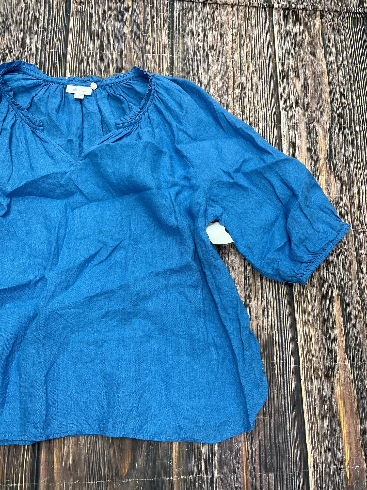 Top Short Sleeve By J. Jill In Blue, Size: M