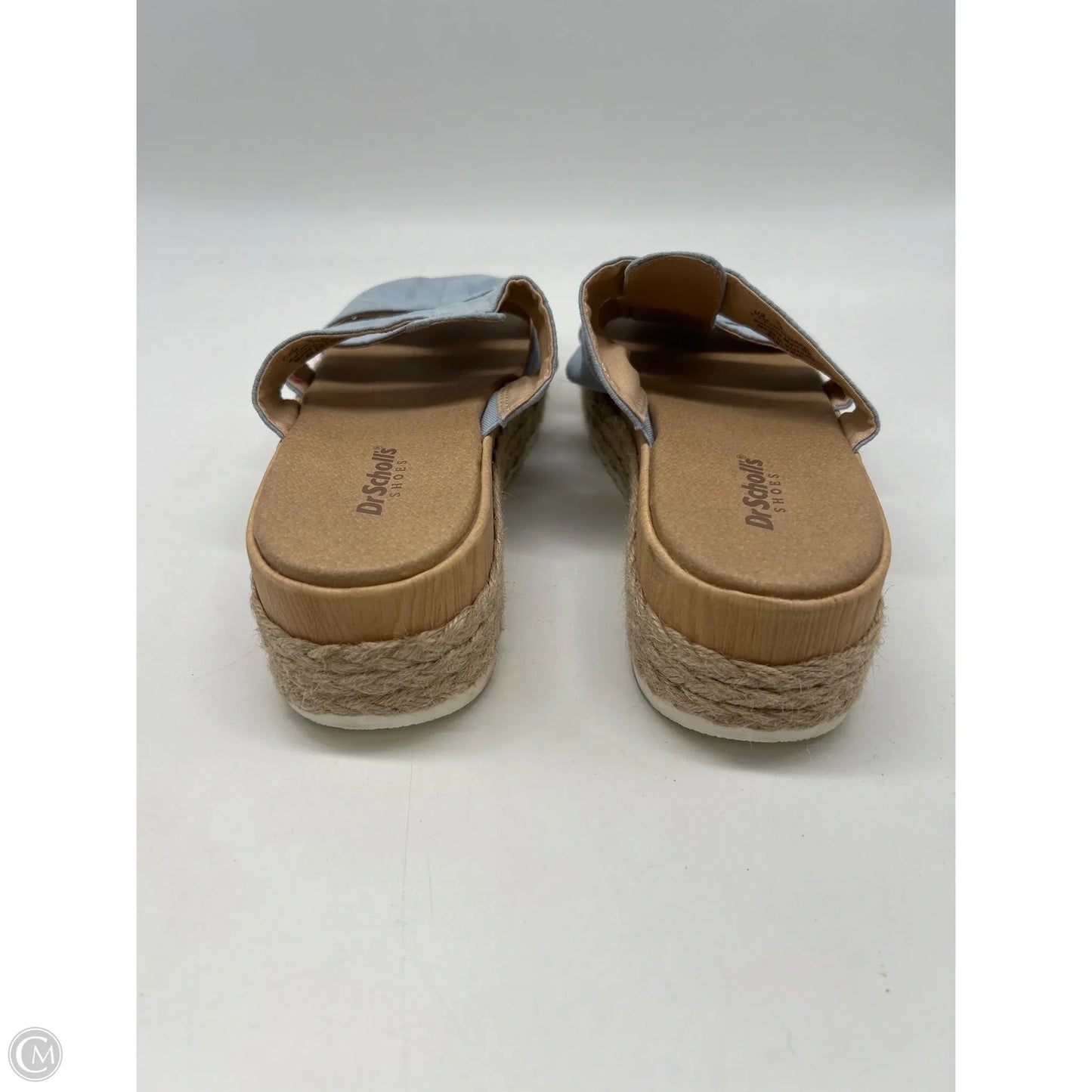 Sandals Heels Wedge By Dr Scholls In Blue, Size: 7.5