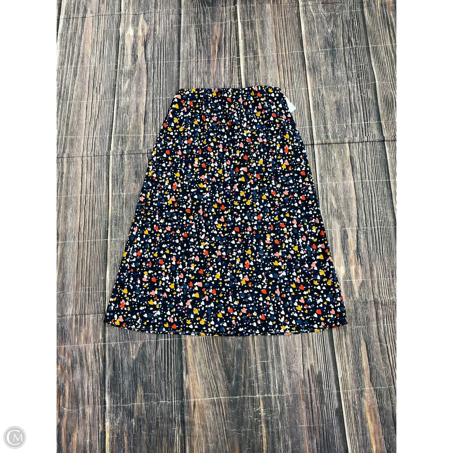 Skirt Midi By Loft In Geometric Pattern, Size: Xsp