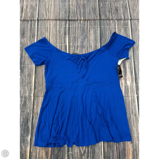 Top Short Sleeve By Torrid In Blue, Size: 1x