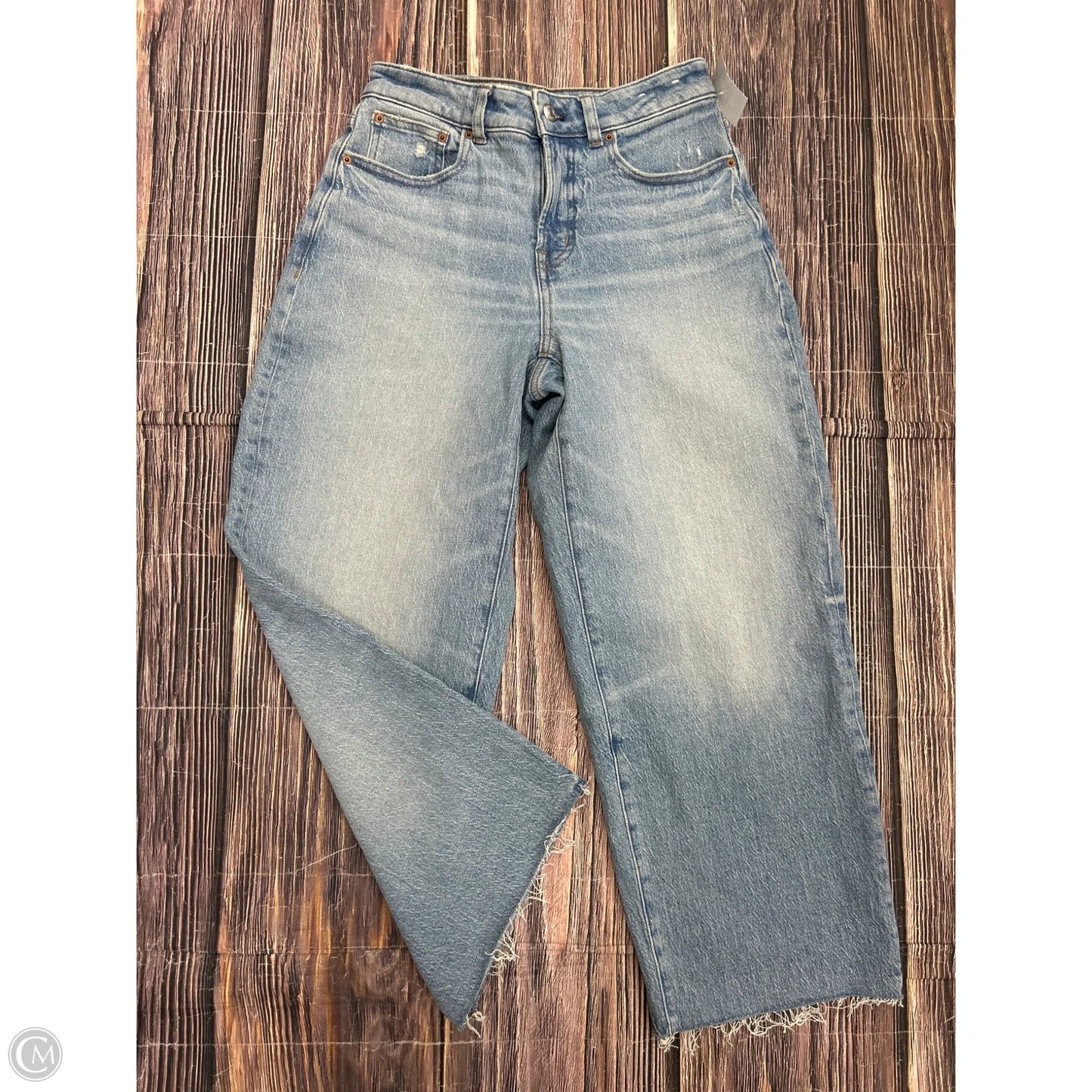 Jeans Wide Leg By Madewell In Blue Denim, Size: 2