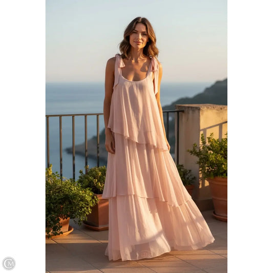 Dress Casual Maxi By H&m In Pink, Size: 10