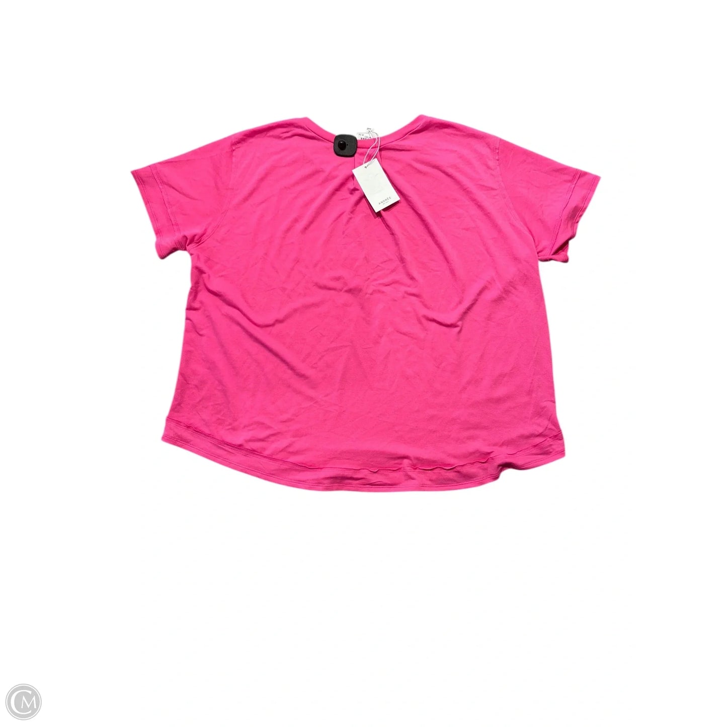 Top Short Sleeve By Andree By Unit In Pink, Size: 2x