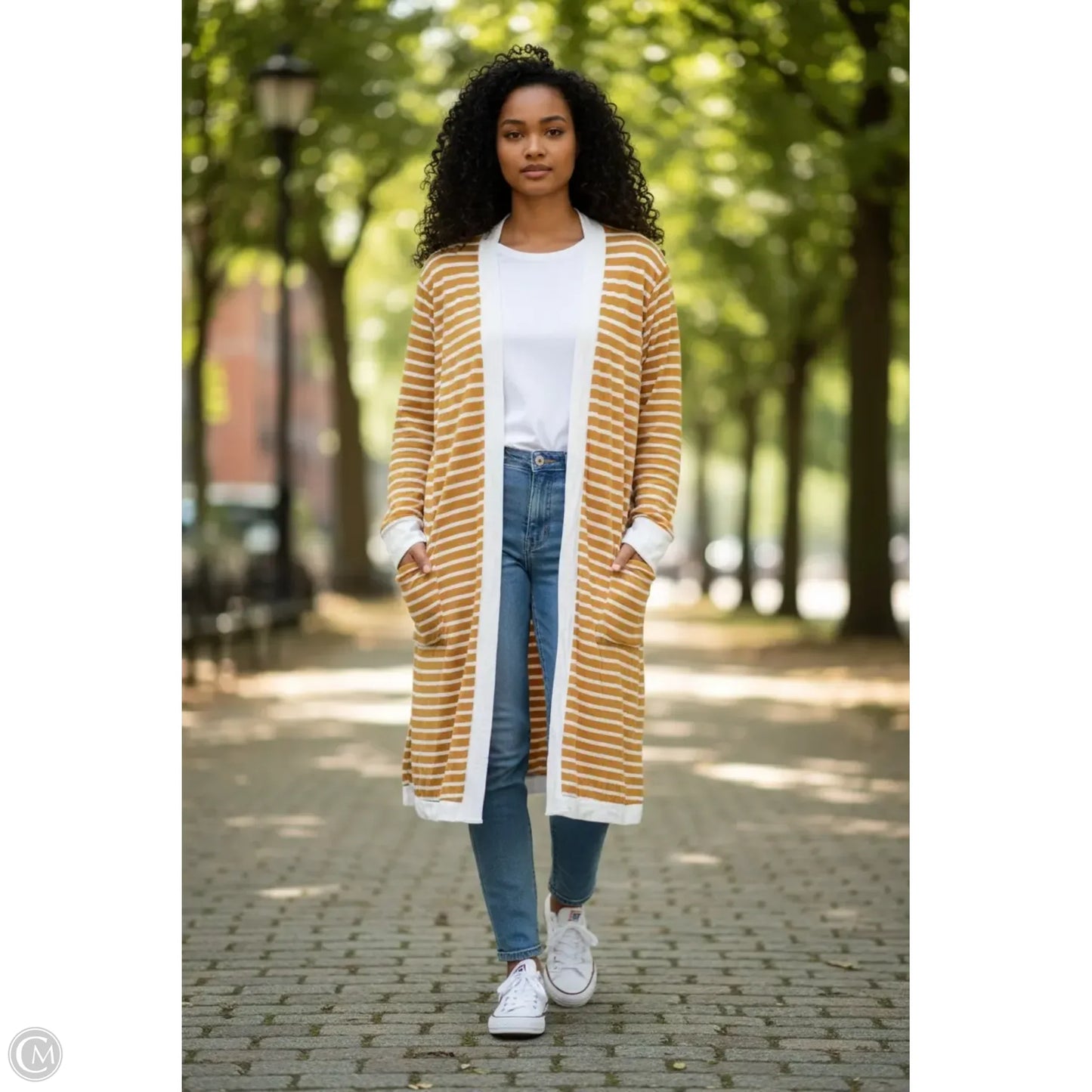 Cardigan By Clothes Mentor In Yellow, Size: 3x