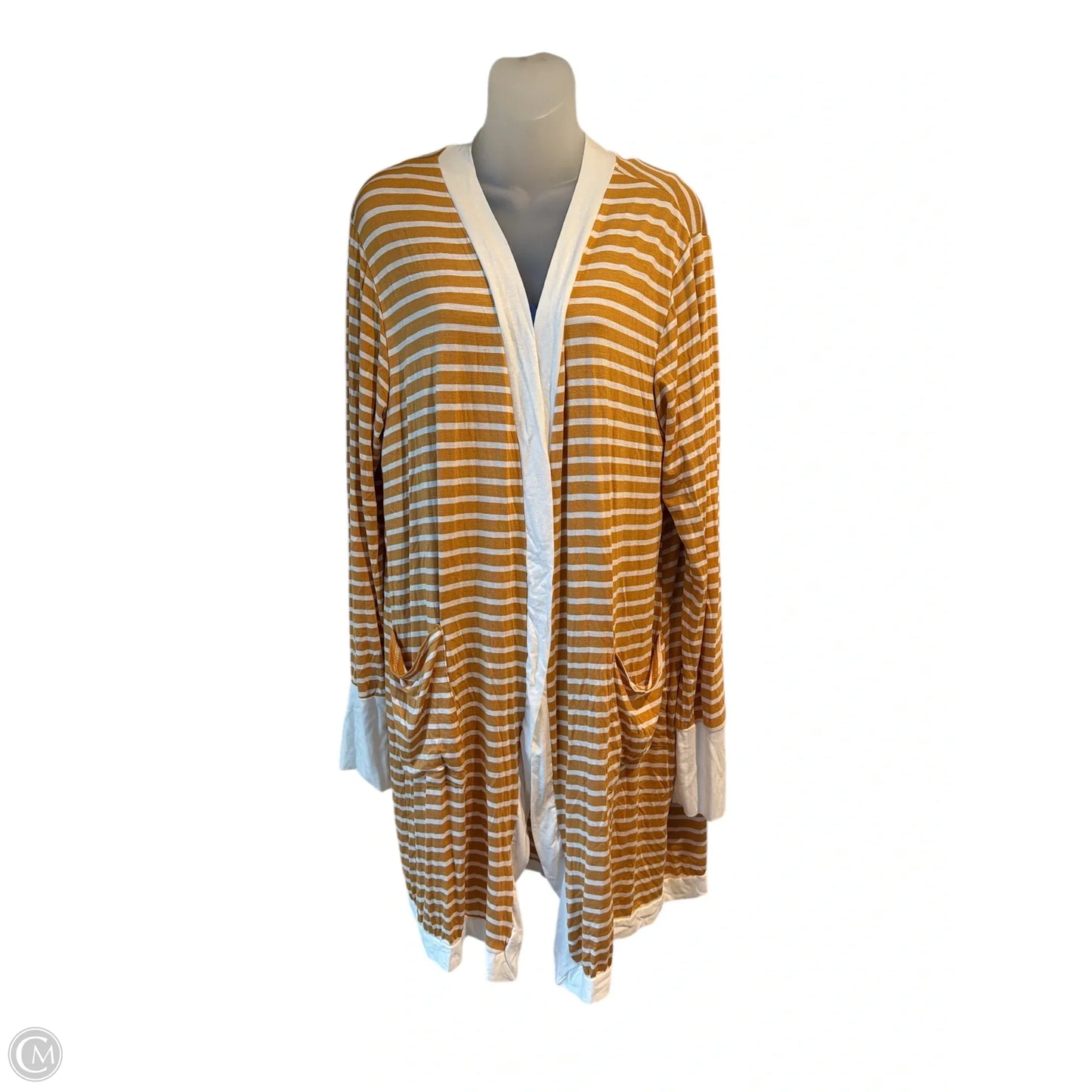 Cardigan By Clothes Mentor In Yellow, Size: 3x