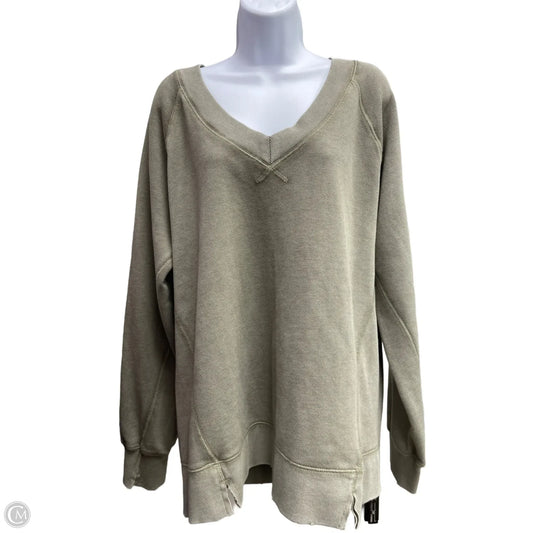 Top Long Sleeve By Aerie In Green, Size: M