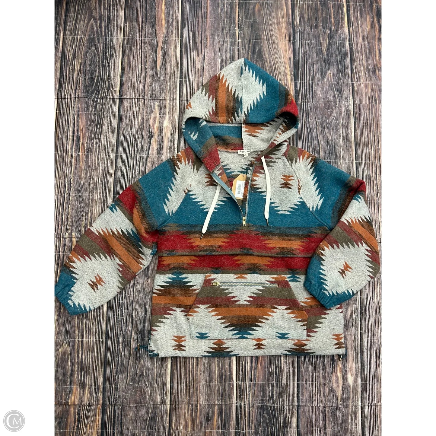 Sweatshirt Hoodie By Main Strip In Multi-colored, Size: M