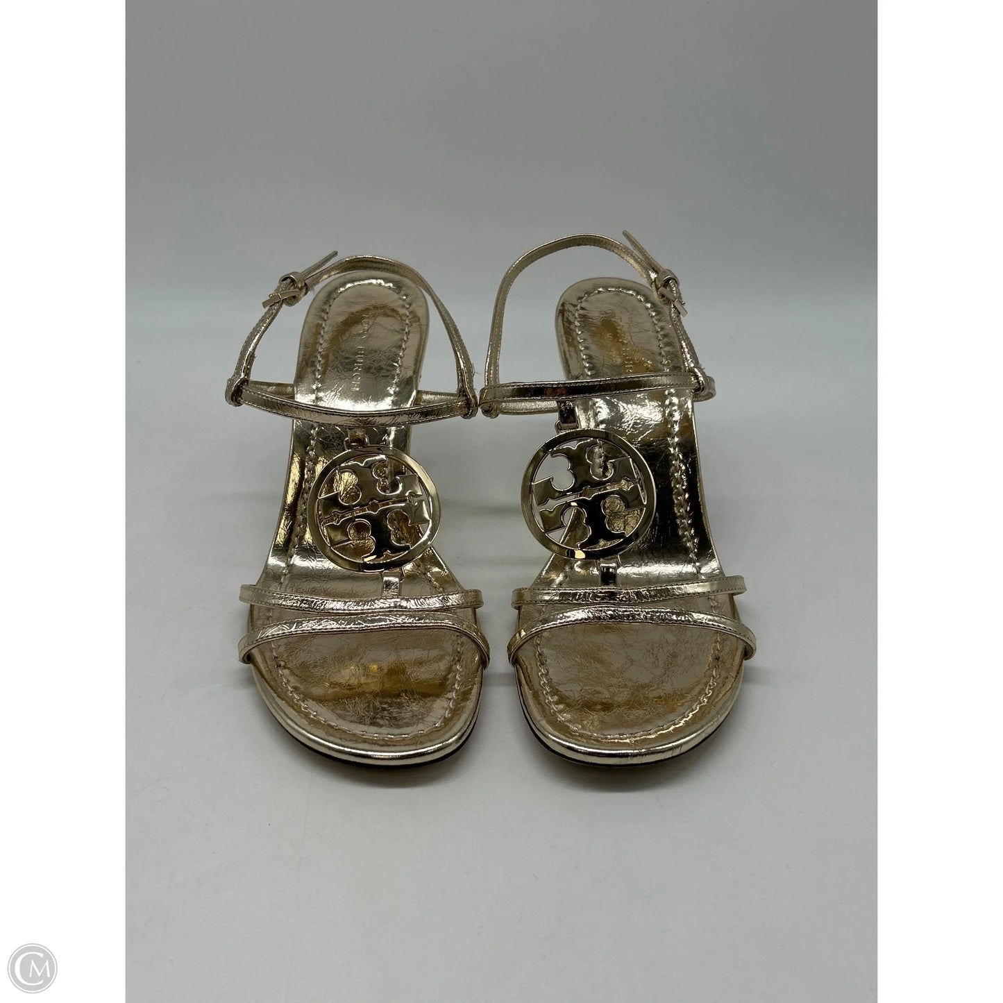 Shoes Designer By Tory Burch In Gold, Size: 6