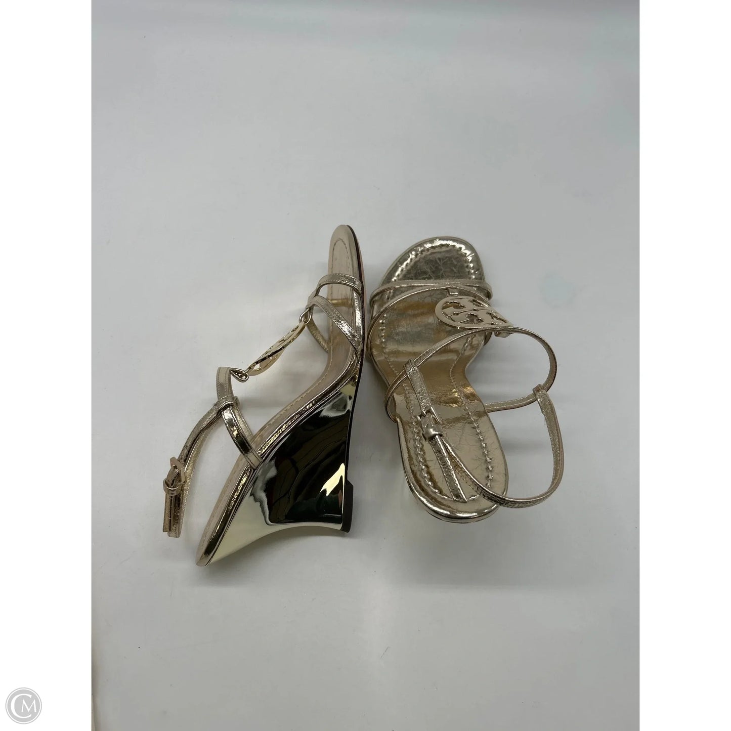 Shoes Designer By Tory Burch In Gold, Size: 6