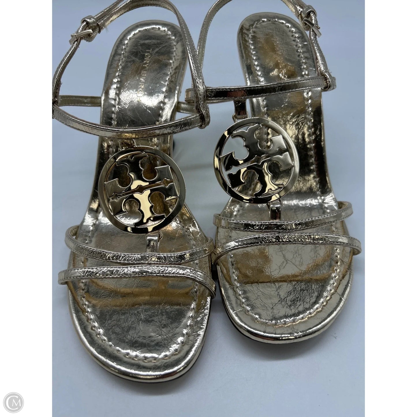 Shoes Designer By Tory Burch In Gold, Size: 6