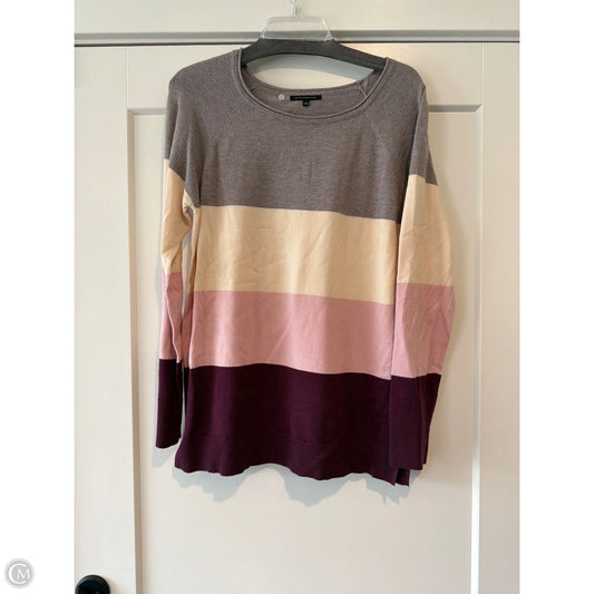 Top Long Sleeve By Staccato In Grey, Size: L