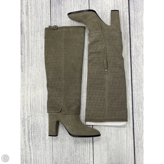 Boots Knee Heels By Franco Sarto In Grey, Size: 8.5